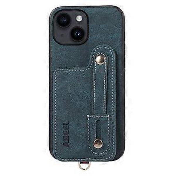 Style 03 iPhone 14:lle - PU-nahka + TPU + PC - Suojaava Kotelo Korttipidikkeellä ja Jalustalla
