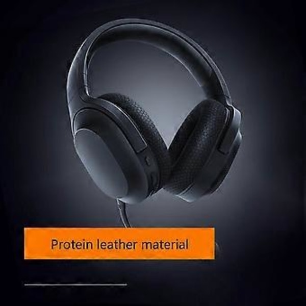 Uppgraderade Öronkuddar Mjuka Öronkuddar för Razer Barracuda X Hörlurar (Svart)