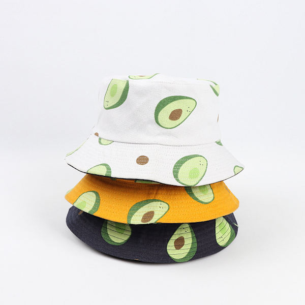 Hvid, Unisex kasket Frugtprint