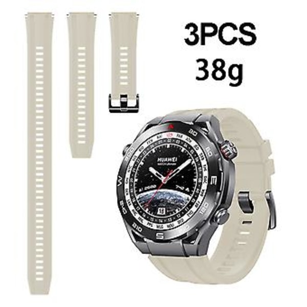 Silikonarmband för Huawei Watch Ultimate 3-pack Längre Stil (Stjärnhimmel Färg)