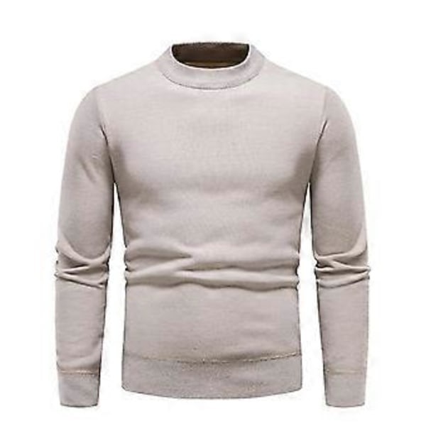 Efterår Vinter Herre Pullovers O Hals Sweater Mode Slim Fit d Co/YY(XL Sort)