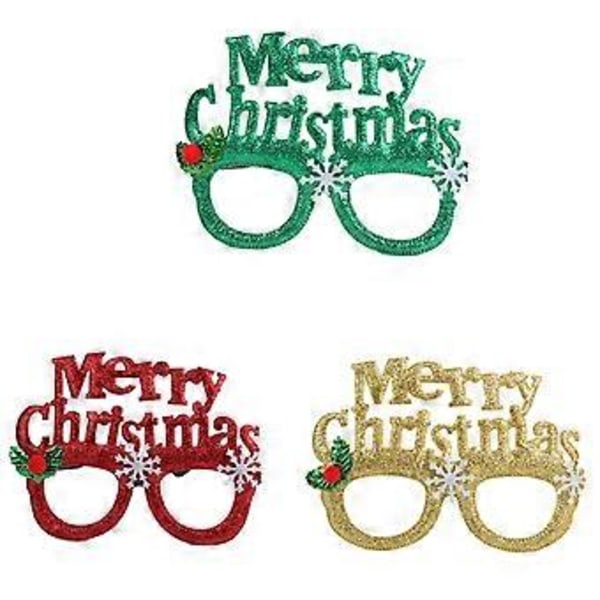 Julepynt Briller Stel Voksen Børn Glædelig Jul Glas Julepynt Nytårsgave til Kreativ Fest Ornament