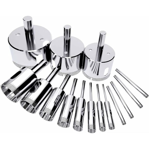 15 stk. Diamantbor Bits Bor Bits Hulsave Hulsave Diamant Dr