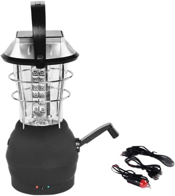 LED Camping Lanterne Bærbar Håndsving Lampe Håndsving Lampe (Ingen