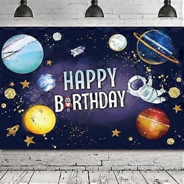 7x5ft Avaruus Tausta Poika Avaruusteemainen Tausta Banneri Galaksi Astronautti Syntymäpäiväjuhlat Koriste Poika Sininen Planeetta Raketit Tarvikkeet Valokuvaus