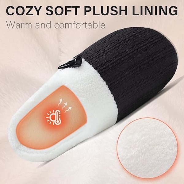 Damestoffler Myke Lett Hjemmesko Slip-on Minnefoam Sovesko Innendørs Utendørs Hjemmesko med Myk Terry Fôr (40-41)