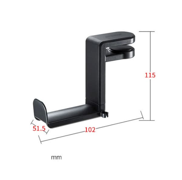 Klips på headset holder, justerbar, 360o rotation