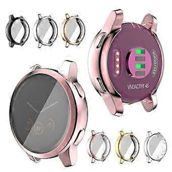 Skærmbeskytter til Vivoactive 4S 40mm, Ultra Tynd TPU (Sort)