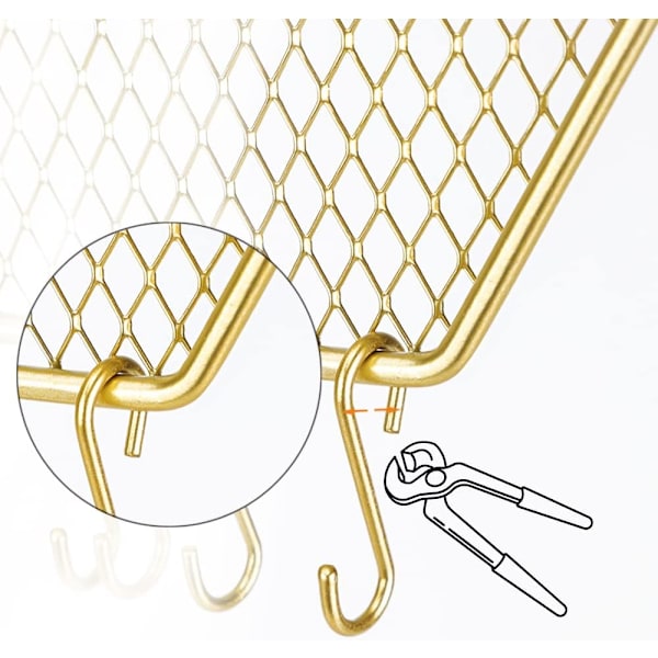 Hängande smyckesorganisatör (rektangulär), väggmonterad örhänge och halsband displayställ, present