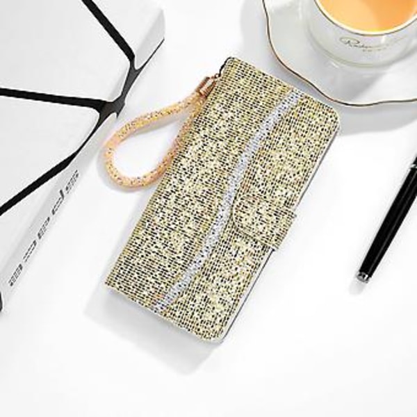 Läderfodral för iPhone 12 Pro Max (Guld)