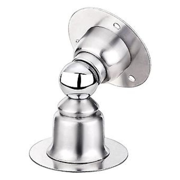 3 stk Magnetisk Dørstopper, Dørstopper i Rustfritt Stål med 3M Dobbeltsidig Limtape eller Skruer - Ingen Boring / Boring Trengs Dobbelt Bruk