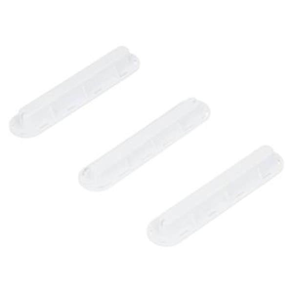 3 st/set Surfbräda Roder Spår Plast Fenbox Plug Fenplugg Bas med Skruvar Vit