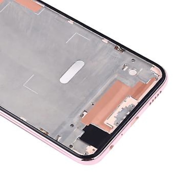 LCD-ram med bezelplatta för Huawei Y9 (2019) Svart (Rosa)