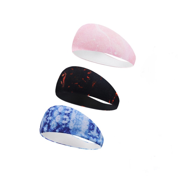 Breathable and sweat-absorbent headband (3 pieces)