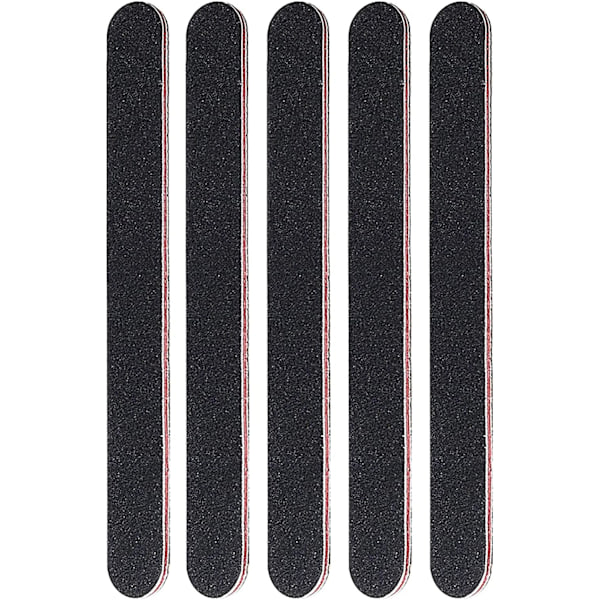 5-pack professionella nagelfilar, 100/180 dubbelsidig nagelfil, N