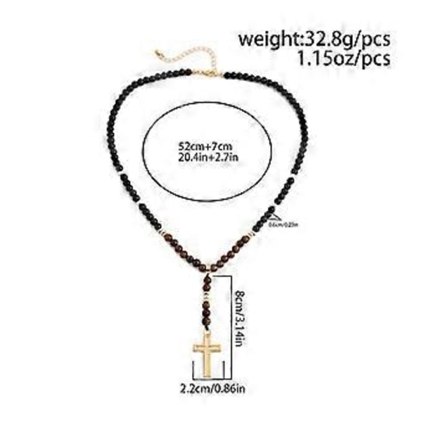 Elegant Långt Halsband med Pärlor Vackert Långt Turkos Halsband med Fjäder Modern Nyckelbenskedja Berlock (brun fjäderberlock)