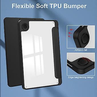 3-folds Læderetui til Samsung Galaxy Tab A9 (Sort)