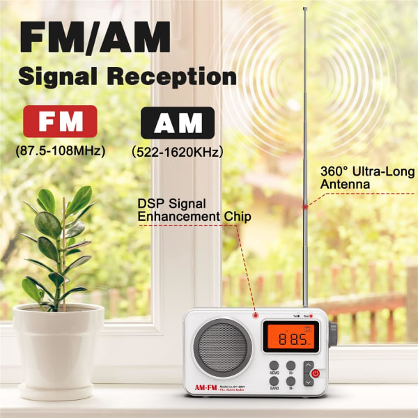 FM/AM (MW) Bærbar Radio, Liten Bærbar Radio, Transistor