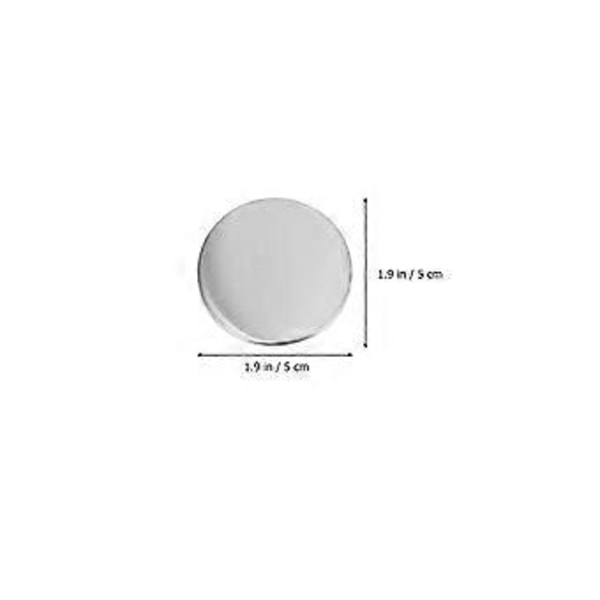 100 Sæt Knap Badge Dele Tom Badge DIY Badge Håndværk til Gave (50mm)
