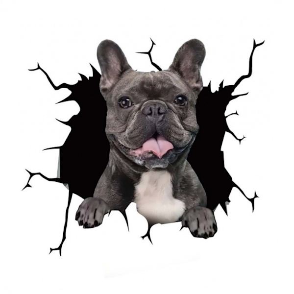(20cmx20cm) 4 PCS Hundebil Klistremerker, 3D Labrador Bilklistremerker Persona