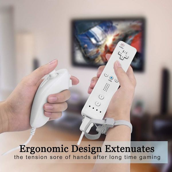 Wii-fjärrkontroll med Nunchuck Wii-fjärrkontroll med Nunchuk W