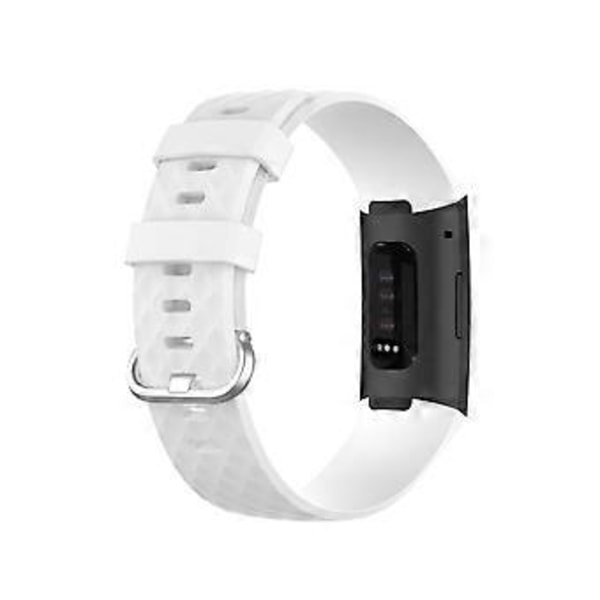 Myk Smart Klokkereim Sport Armbånd Erstatning for Fitbit-Charge 3/4 (S Dyp Lilla)
