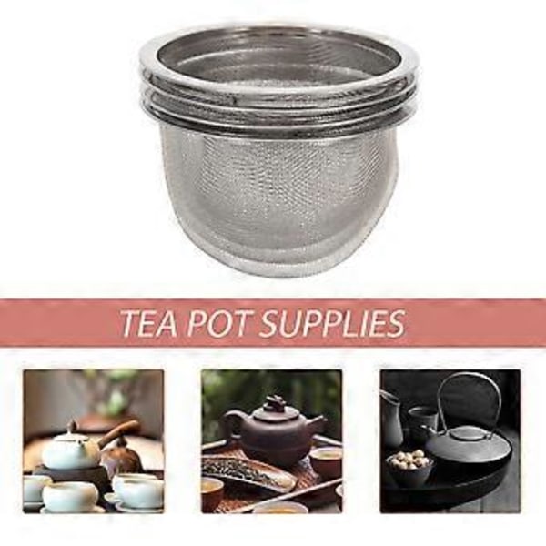 4 stk. Rustfrit Stål Te-Filter Holdbar Te-Sigte Hjemme Te-Sigte Te-Infuser