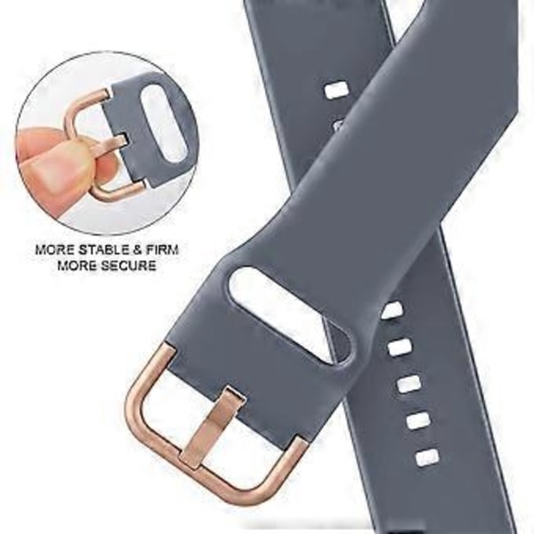 Yhteensopiva Apple Watch -rannekkeiden kanssa 41 mm 40 mm 38 mm, Pehmeä silikoninen urheiluranneke, korvaava hihna klassisen lukon kanssa iWatch Series SE 7 6 5 4 3 2