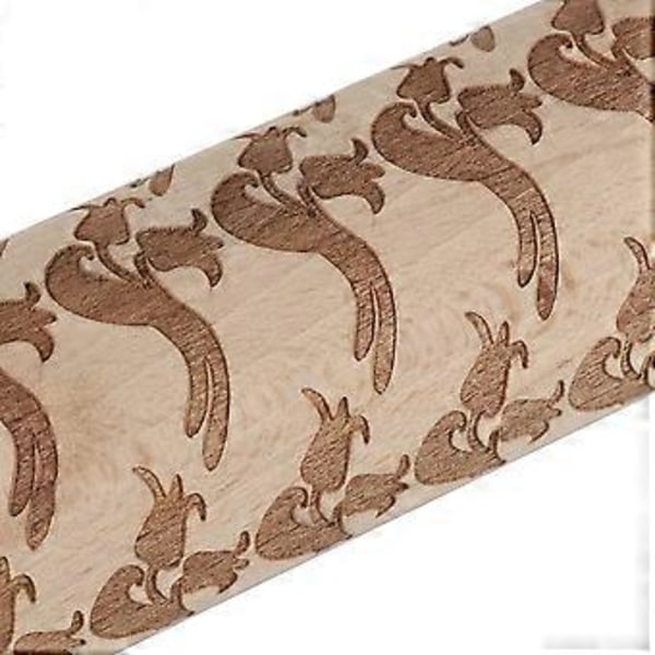 Trä Präglad Kavel Bakning Kakor Tårta Dekorativ Degrulle Form (5*43cm)
