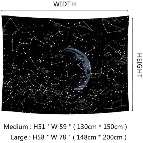 (M/130CM x 150CM)Dremisland Céleste de Constellationla Galaxie