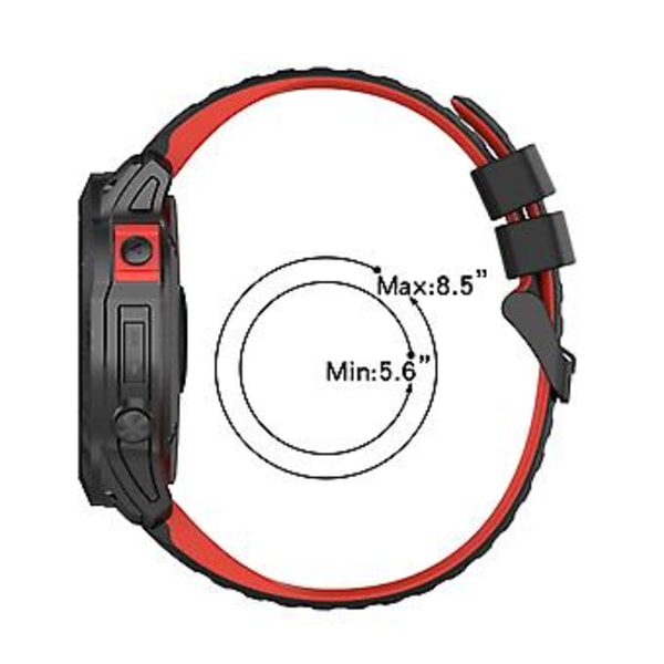 22mm Urrem til Garmin Forerunner 945 (Sort Blå)