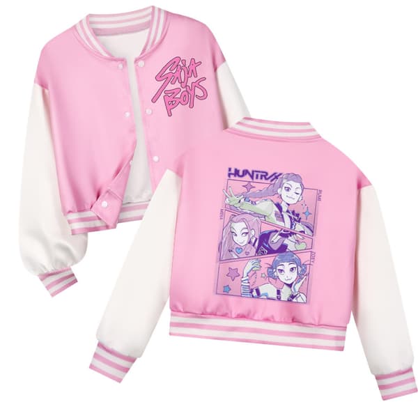 K-Pop Devil Hunter Barne Baseballjakke Sett, Fritidsklær 140cm