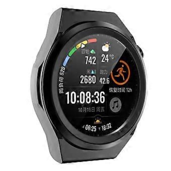 Smartwatch-fodral Bumper Cover Lätt Skyddande Skal för Huawei GT Runner (Svart)