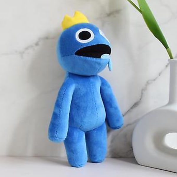 Rainbow Friends -pehmolelut, 30 cm Rainbow Friends -yöpehmolelu, Rainbow Friends -pehmolelu faneille lasten syntymäpäiville (sininen)
