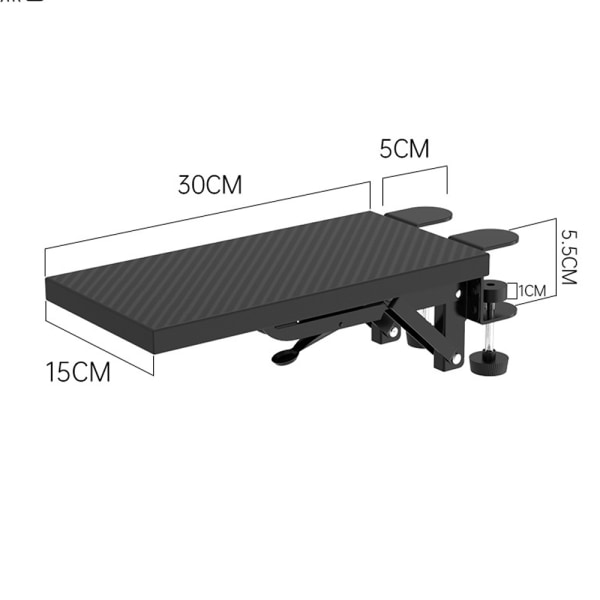 Datorarmstöd Ergonomiskt handledsstöd, Datorbordsförlängning