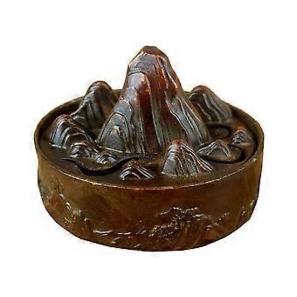 Bjerg Røgelseskar Meditations Ornament Skrivebord Legering Spole Røgelsesbrænder Holder