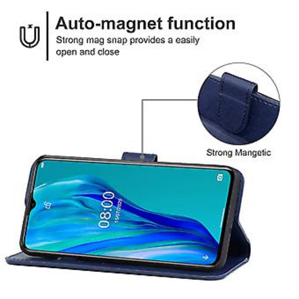 Læderetui til Ulefone Note 12 (Blå)