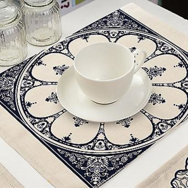 Ainutlaatuisesti suunniteltu herkkä kiinalaistyylinen sinivalkoinen posliinipuuvillapellava-tabletti (MC0034-3)