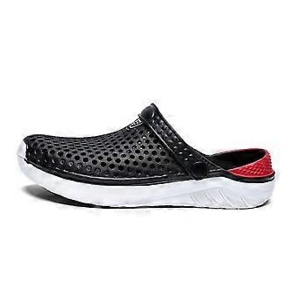 Unisex Badesandaler Tyk Sål Hjemmesko Vandtætte Skridsikre Sandaler Flip Flops Til Kvinder Mænd (38 Sort)