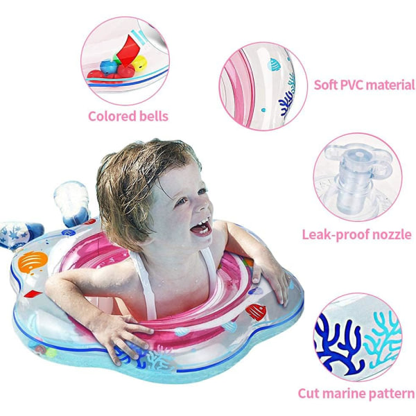 Baby Pool Boj, Baby Booy Seat, Uppblåsbar Simring för med