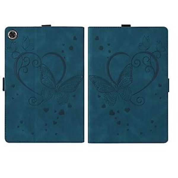 Love Butterfly Læderetui til Samsung Galaxy Tab A9 (Blå)