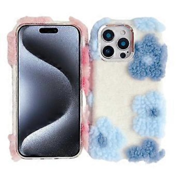 Plushblomm TPU-fodral för iPhone 16 Pro Max (Stil A)