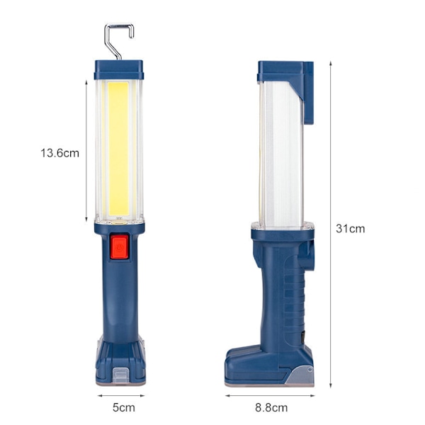 Työvalo LED-mekaanikko vikavalo, 700 lumenia langaton valokeila