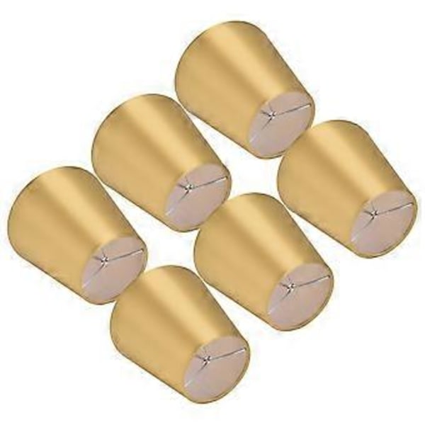 6 STK. E14 Lampeskærm Stof Lampeskærm Bordlampe Loftlampe Skærm til Soveværelse Stue Guld PX153