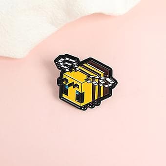 1 Förpackning Bi Emalstift Lapel Stift Badge Brosch Smycken Tillbehör För Väskor Kläder Hattar