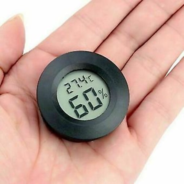 Mini Digital LCD Termometer Hygrometer Luftfuktighet Temperaturmätare Inomhus Testare( )