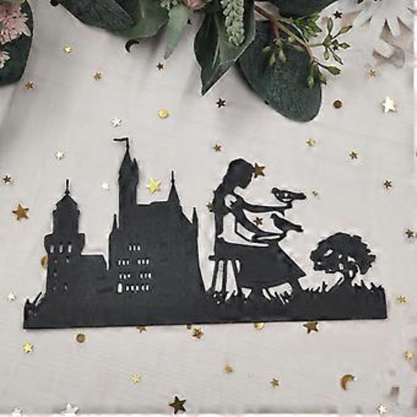 Landlig Pige Metal Die Cuts DIY Skære Skabelon til Scrapbog Album Papir Kort (HQ1085)