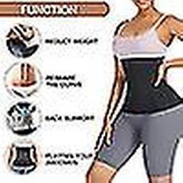 Midjetrener for kvinner Snatch Bandasje Mage Svette Wrap Plus Size Trening Midje Trimmer for Gym Sport (3M)