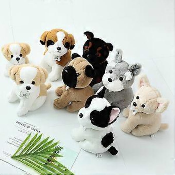 Plush Hundedocka, Söta och Bekväma Fyllda Mjuka Djurkuddar, Dockor för Barnflickor, Sovunderlägg, Present (30cm noob)