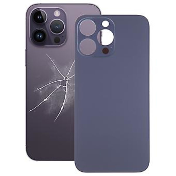 Ersättningsglas för baksidan av batteriet för iPhone 14 Pro Max (Lila)
